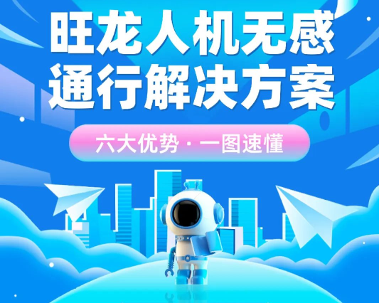 旺龍人機無感通行解決方案，六大優(yōu)勢，一圖讀懂